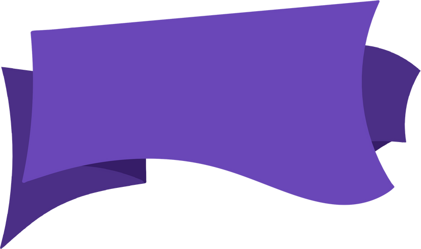Dark purple ribbon text box
